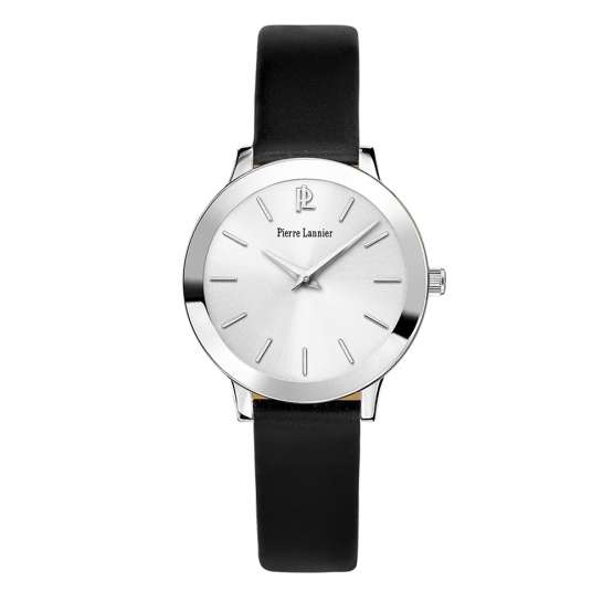 Pierre Lannier WATCHES Mod.  Small is Beautifull. S.steel/Leather 12 . TM28. 3 ATM